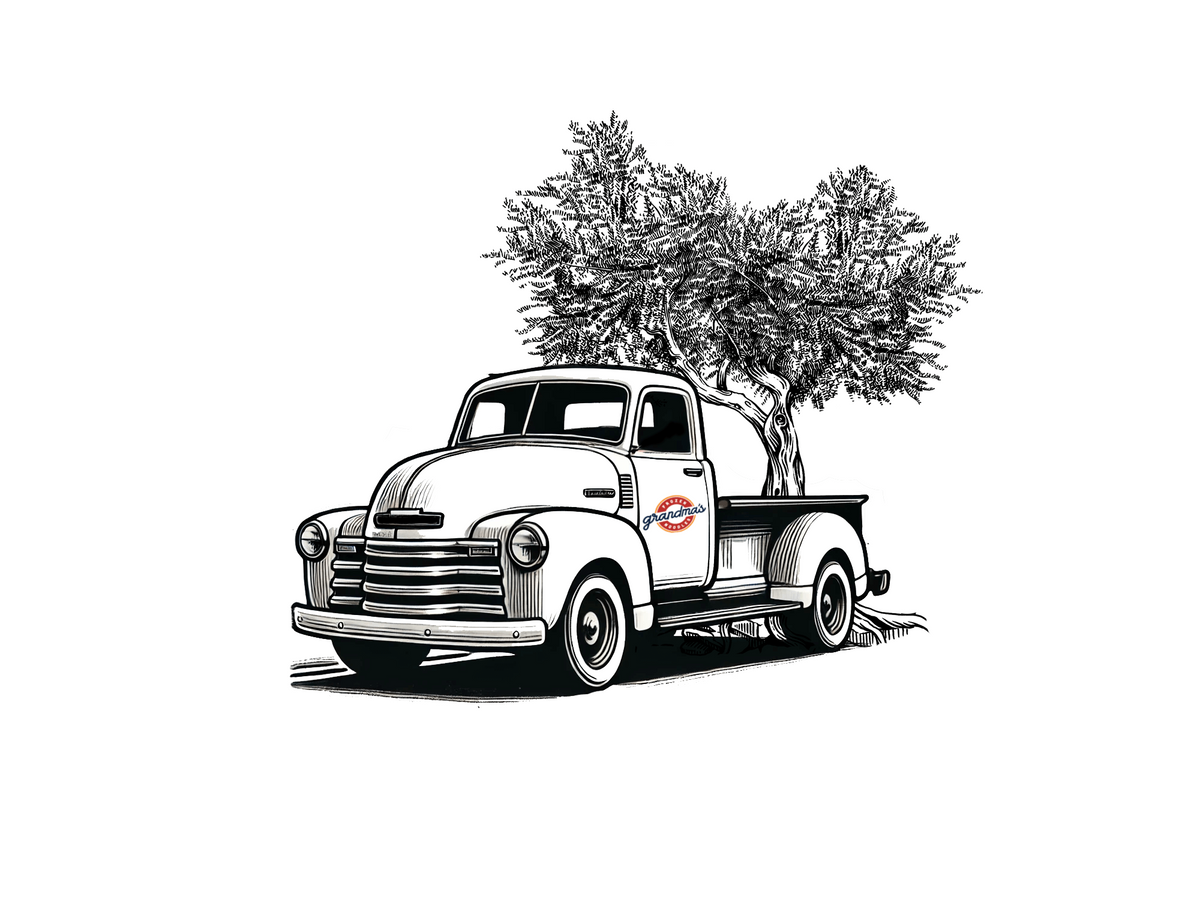 An illustration of the 1953 Chevrolet 3100 pickup truck